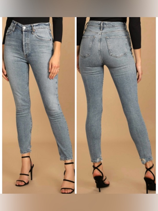 AGOLDE Nico High Rise Slim Fit Jeans Chronicle - Picture 3 of 12